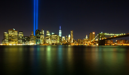 Tribute in Light. Downtown New York City