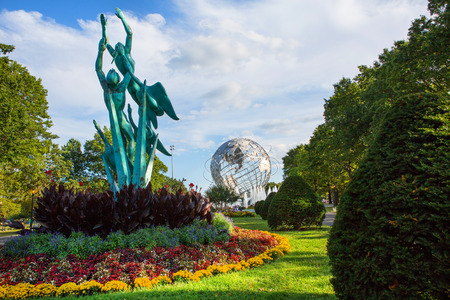 View of Flushing Meadows-Corona Park Unisphereのeditorial素材