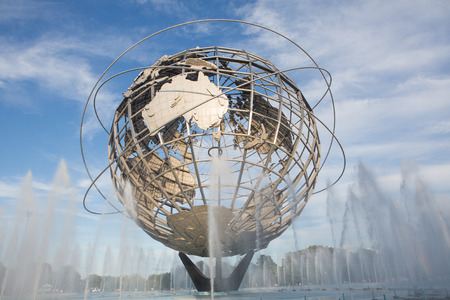View of Flushing Meadows-Corona Park Unisphereのeditorial素材