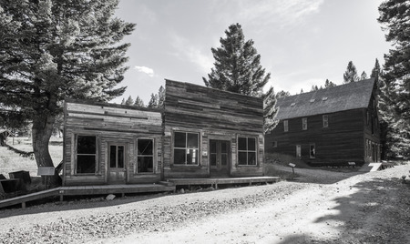 Garnet Ghost Town, Missoula, Montanaの写真素材