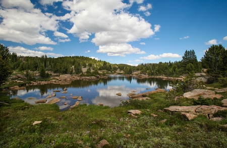 Scenic view along the Beartooth Highway in Montana.