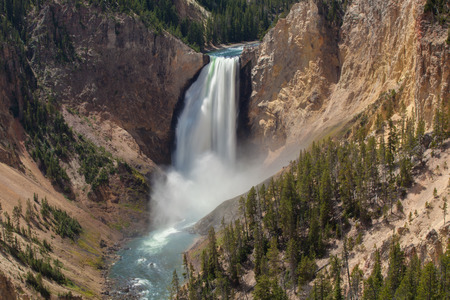 The Lower Falls at the Grand Canyon of the Yellowstoneの写真素材