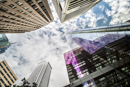 Buildings in the Center City of Philadelphia, Pennsylvania.の写真素材