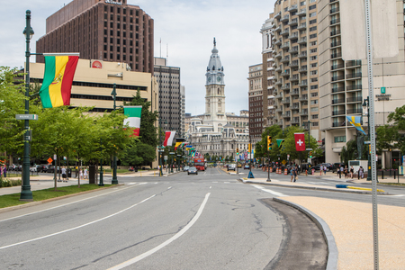 Philadelphia City Hall, Philadelphia, Pennsylvania, USAのeditorial素材