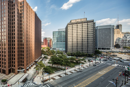 PHILADELPHIA - June7, 2016: Cityscape with street and Downtown Skyline of Philadelphia, Pennsylvania, USAのeditorial素材