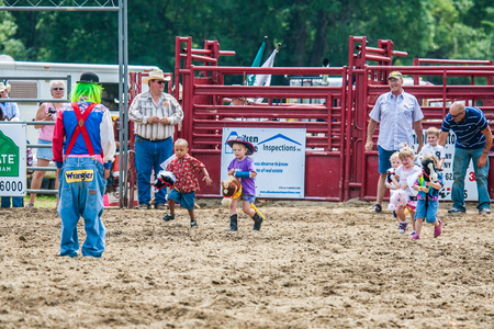 Young cowboys ready to ride Ellicottville, New York - July 4 : Young cowboys ready to ride. Cowboy Participating Competition. Championship Rodeo, Located in the beautiful Enchanted Mountains that surround Ellicottville New Yorkのeditorial素材