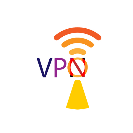 VPN icon. Protect, safety concept. Save internet security wifi sign emblem. Vector flat modern style illustration icon design. Isolated.のイラスト素材