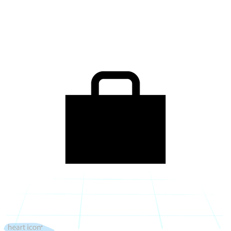 Suitcase icon. Travel business baggage vector. Flat logo isolated on light background. Illustration. eps 10.のイラスト素材