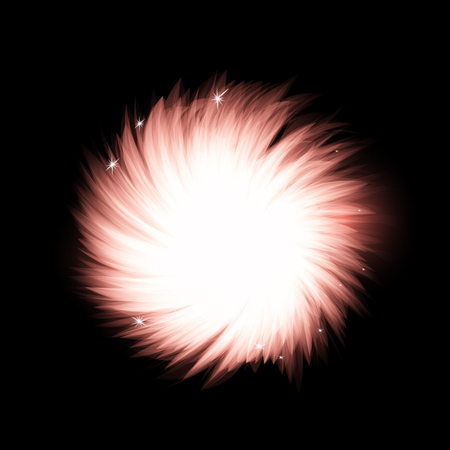 Glowing coral vortex neon abstraction, twisted on spiral. Round vector backdrop element, editable color. Modern orb template, backdrop pattern. EPS10 illustration.のイラスト素材