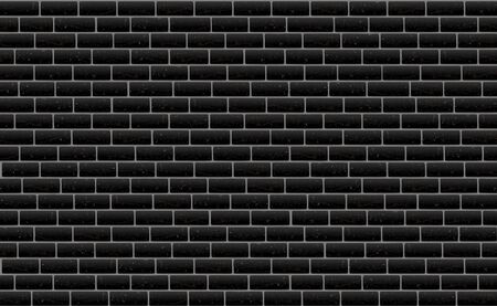 Brick wall black pattern background surface, vector illustration. Stone block structure, urban design wallpaper.のイラスト素材