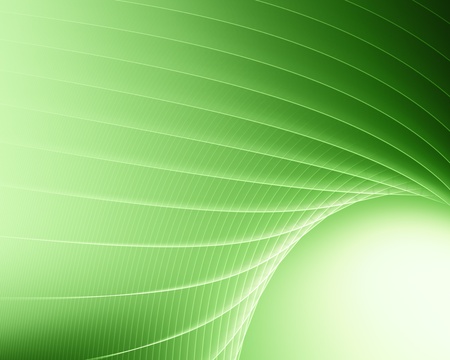 curved white lines on gradient green backgroundの写真素材