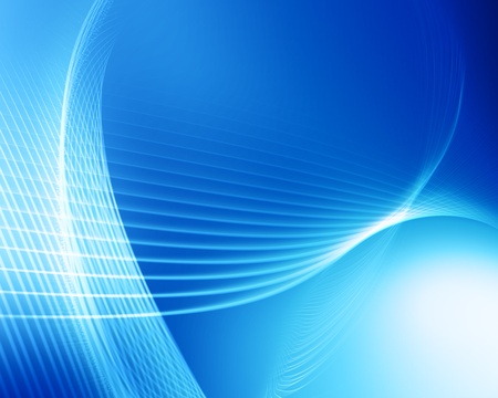 blue gradient background with white lines and dotsの写真素材
