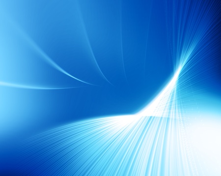 blue perspective design with white linesの写真素材