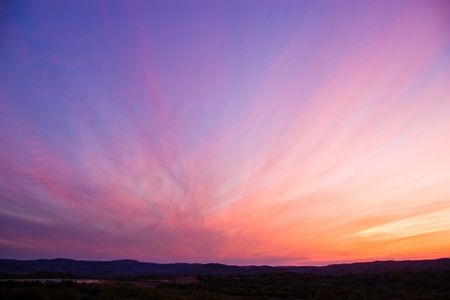 colorful sky after the sunsetの写真素材