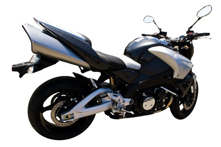 black motorcycle の写真素材