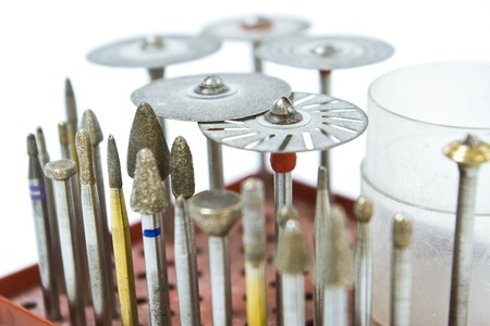 dental burs and grinding wheels for laboratoryの写真素材