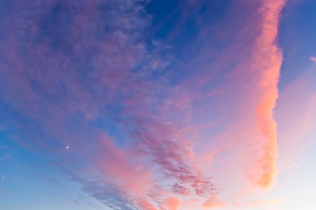 beautiful colors on cloudscape at sunsetの写真素材