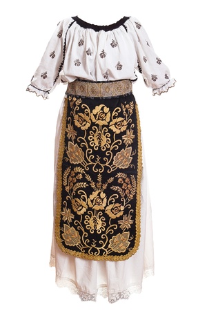romanian folklore womanの写真素材