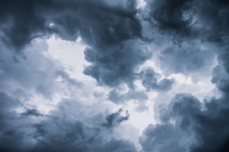dark storm clouds before rain