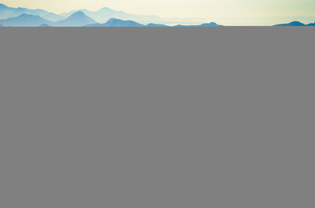 Rio de Janeiro, Brazil. Sugarloaf Mountain and other mountains in background - filtered viewの写真素材