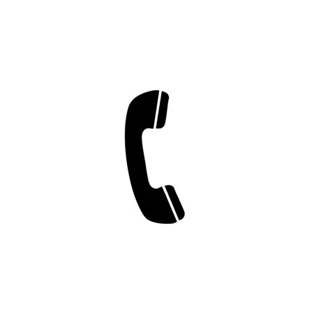 Telephone handset icon. Call center symbol. Flat design style.の素材