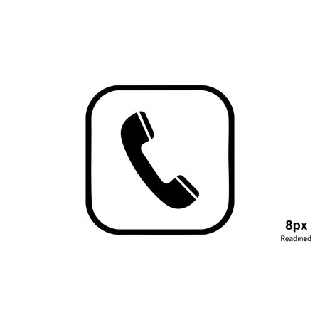 Phone icon isolated on white background. Vector illustration. Eps 10.の素材