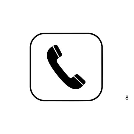 Telephone icon vector. Phone icon vector. Phone icon vector.の素材