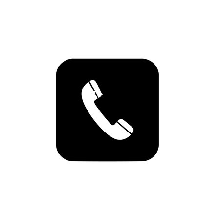 Phone icon. Call symbol. Flat design style. Made in vectorの素材