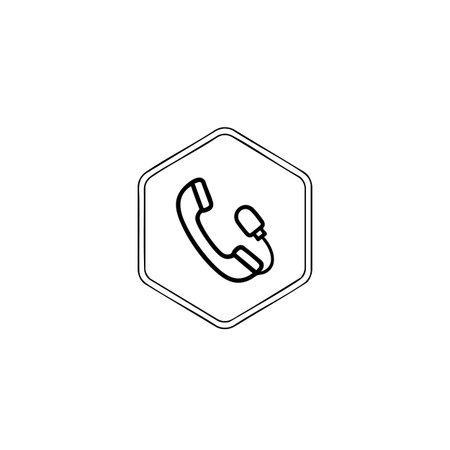 Phone icon. Call center icon. Support symbol. Flat design.の素材