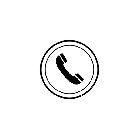 telephone icon vector design symbol of support call center and customer careの素材