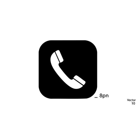 Telephone icon, vector illustration. Flat design style EPS 10.の素材