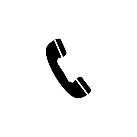 telephone handset icon. telephone receiver vector icon. telephone receiver symbolの素材