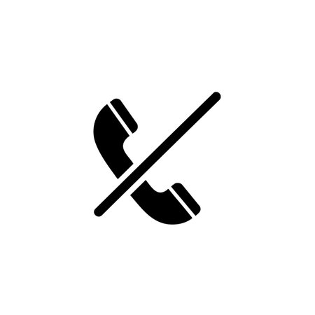 Telephone handset icon. Call center support symbol. Flat Vector illustrationの素材
