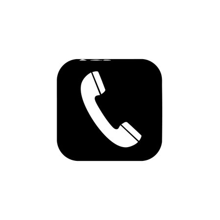 Phone icon. Call center and support. Vector illustration. Stock image.の素材