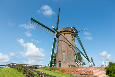 The Dutch historic windmillの写真素材