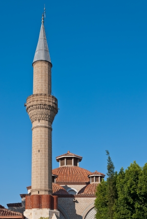 Old mosque in downtown. Antalya landmark. Turkey.の写真素材