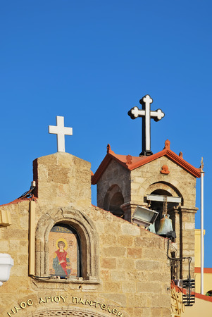 Eastern Orthodox Church. Greece, Rhodes, September 2010のeditorial素材