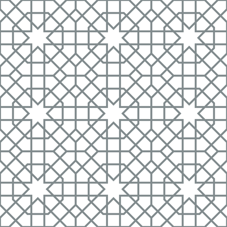 Background with seamless pattern in islamic style. Eastern geometric ornament. Arabic seamless pattern.のイラスト素材