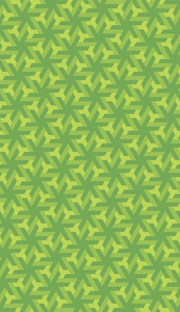 Abstract geometric background. Vector ornament based on triangular mesh. A pattern of six-pointed stars. Colorful background of interwoven stripes.のイラスト素材