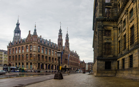 Shopping center Magna Plaza in Amsterdam. June, 2017 - Amsterdam, Netherlandsのeditorial素材