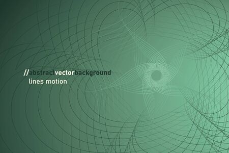 Background from gradient and abstract rotating shapes from lines.のイラスト素材