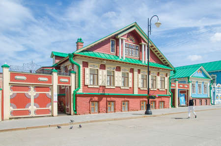 Kazan, Republic of Tatarstan, Russia, August 2020 - Historical quarter: Old Tatar settlement Kazanのeditorial素材