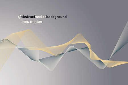 Abstract tech background with rotating lines