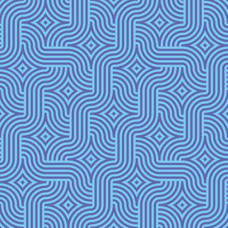 Abstract modern geometric pattern of intertwining linesのイラスト素材