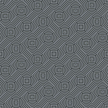 Abstract modern geometric pattern of intertwining linesのイラスト素材