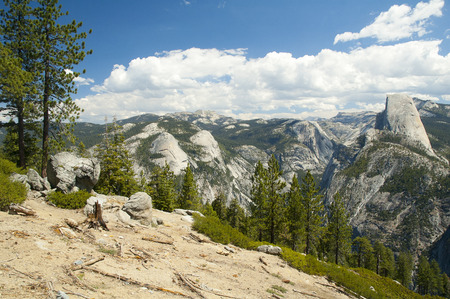 Mountain view at Yosemiteの写真素材