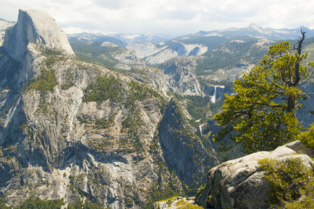 Mountain view at Yosemiteの写真素材