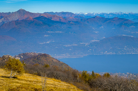 Mountains view, Mottarone, Italyの写真素材