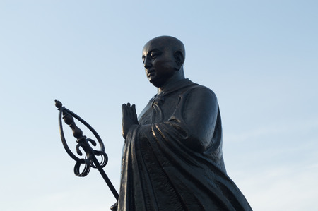 Statue of Xuanzangの写真素材
