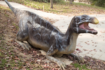 Sculpture of dinosaurのeditorial素材